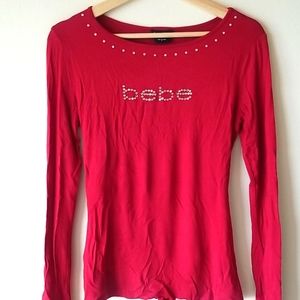 Womens Bebe long sleeve top